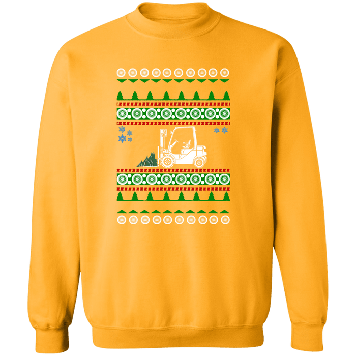 Forklift Driver Operator Ugly Christmas Sweater Sweatshirt