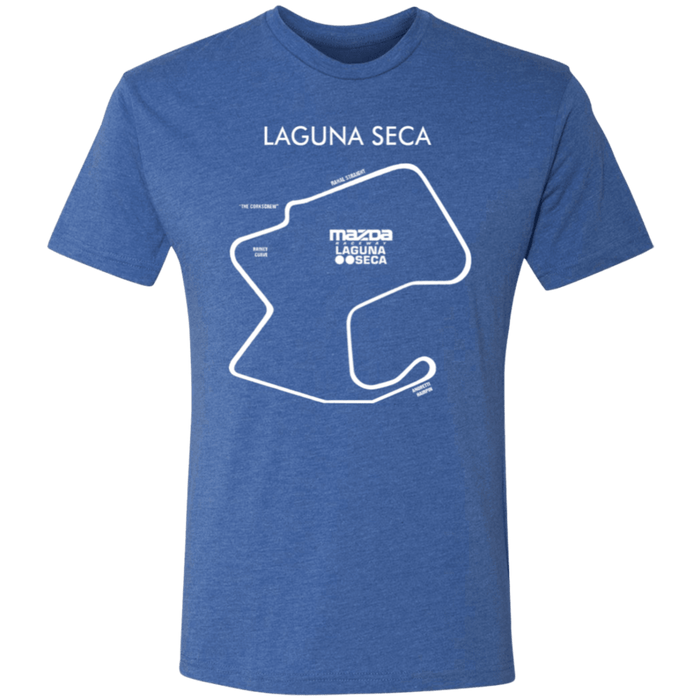 Track Outline Series Laguna Seca Mazda Raceway Tri-Blend T-shirt