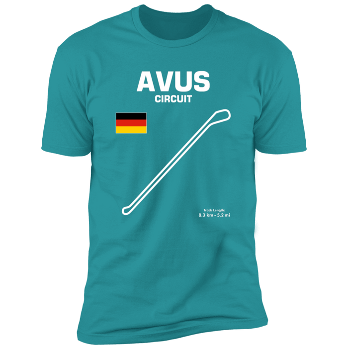 Track Outline Series Avus Germany T-shirt