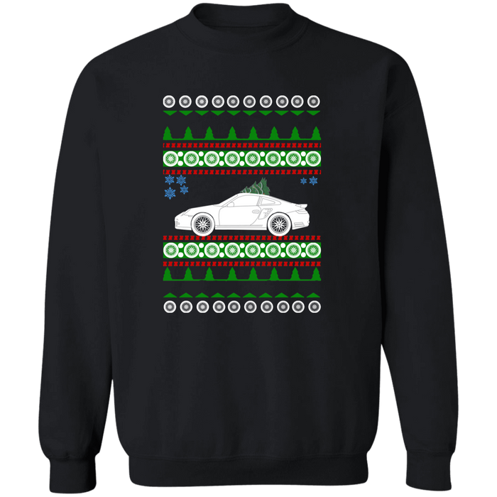 German Car like a 911 997 Turbo Ugly Christmas "sweater" sweatshirt