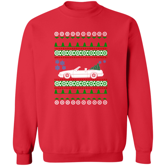 3rd gen Mustang Convertible ugly christmas sweater jumper