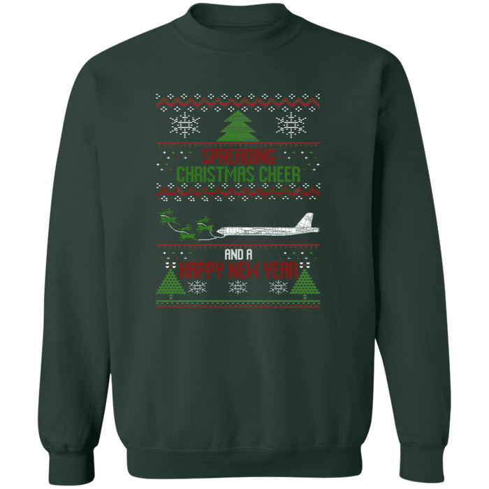 B-52 Airplane Military Ugly Christmas Sweater Sweatshirt