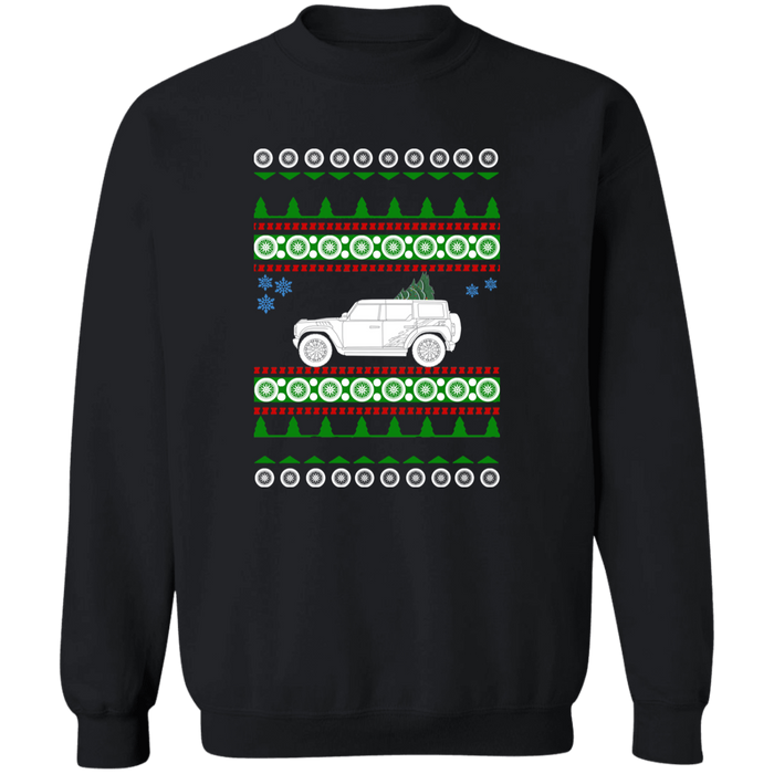 Truck like a Bronco Raptor Ugly Christmas Sweater Jumper