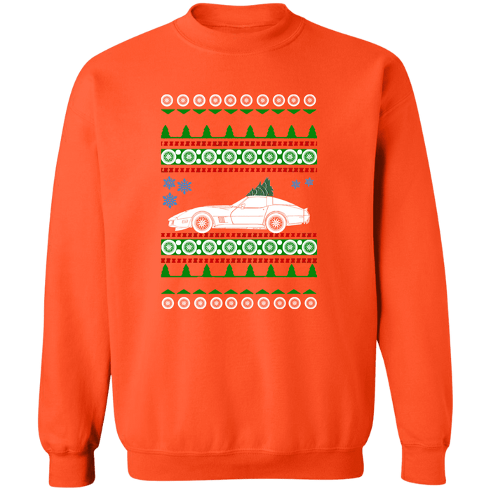 C3 Corvette Ugly Christmas Sweater Sweatshirt 1981 1982