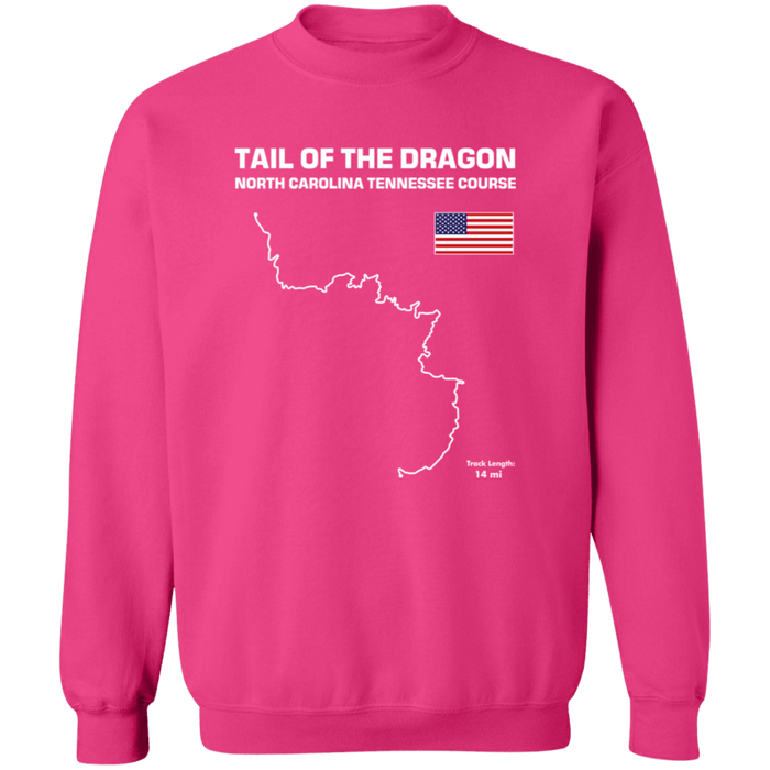 Track Outline Series Tail of the Dragon US129 Sweatshirt