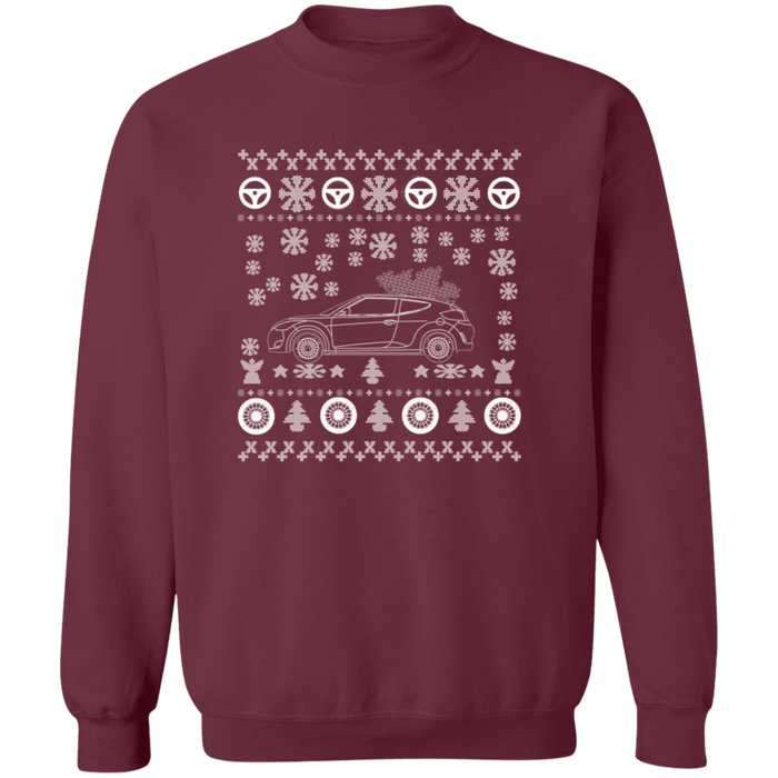 Hyundai Veloster 1st Gen Ugly Christmas Sweater Sweatshirt V2