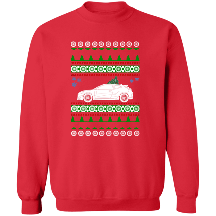 Hyundai Veloster N 2019 2nd gen Ugly Christmas Sweater Sweatshirt