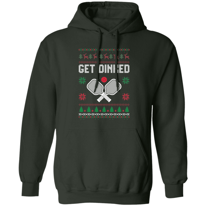 Get Dinked Pickleball Ugly Christmas Sweater Hoodie