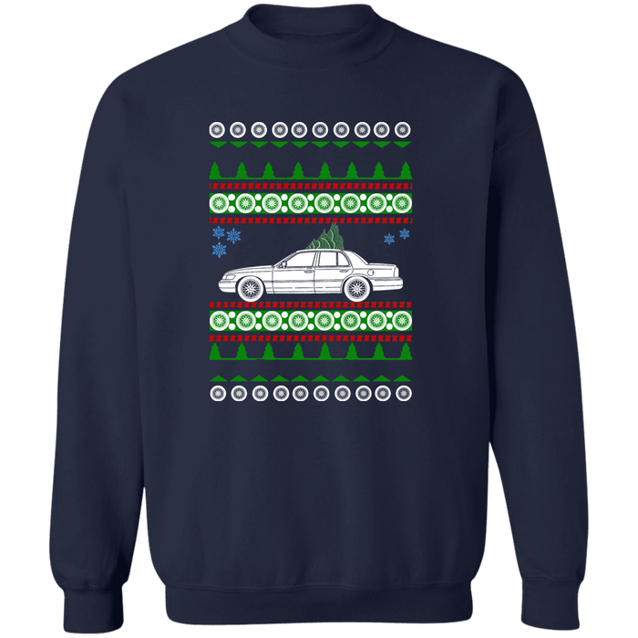 Mercury Grand Marquis 3rd Gen 1998-2002 Ugly Christmas Sweater Sweatshirt