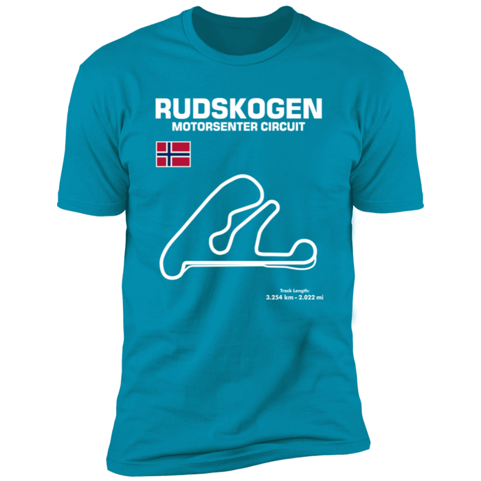 Track Outline Series Rudskogen Motorsenter Circuit T-shirt