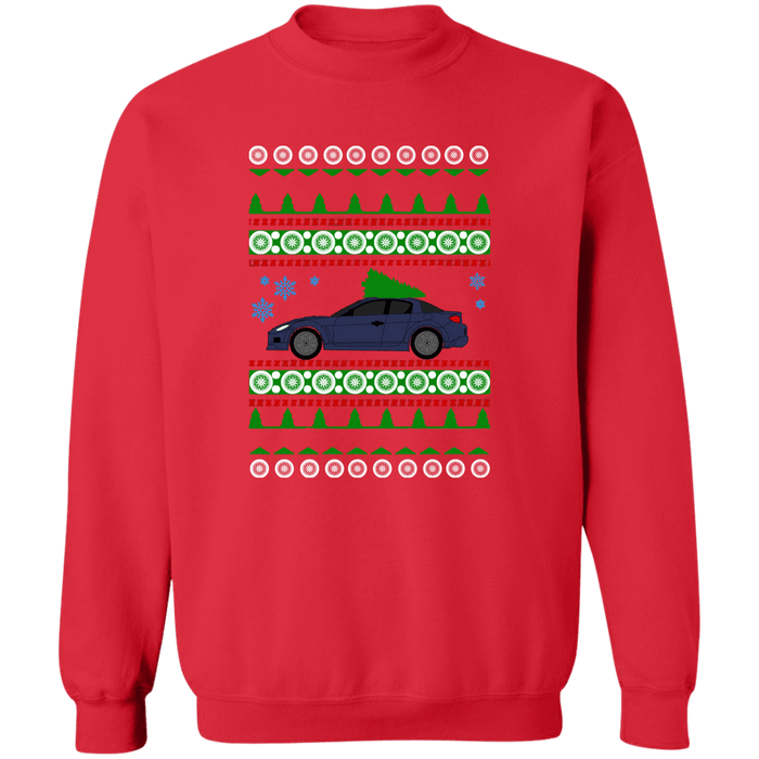 Mazda RX-8 Ugly Christmas Sweater Sweatshirt V2