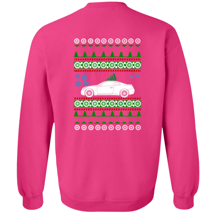 Infiniti Q60 1st gen Ugly Christmas Sweater Sweatshirt Front and Rear print