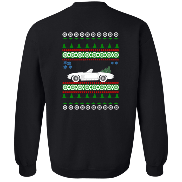 Corvette C2 Front and rear design Ugly Christmas Sweater Sweatshirt