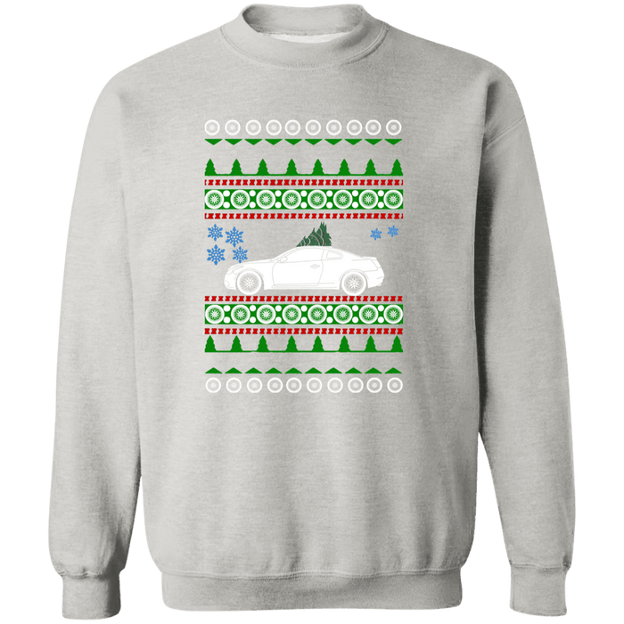 Infiniti Q60 1st gen Ugly Christmas Sweater Sweatshirt Front and Rear print