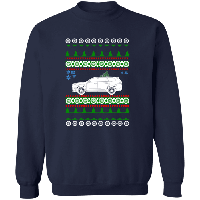 SUV like a Toyota Grand Highlander 2024 Ugly Christmas Sweater Sweatshirt