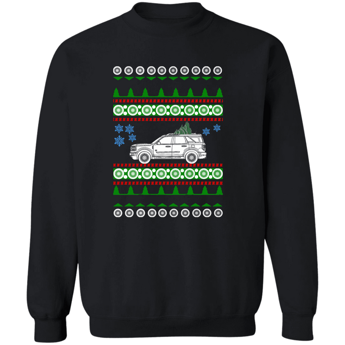 Ford Bronco Sport 4 door Ugly Christmas Sweater Sweatshirt