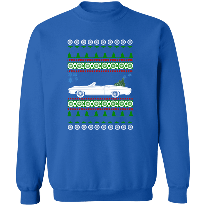 Ford Galaxie Convertible 1968 Ugly Christmas Sweater Sweatshirt