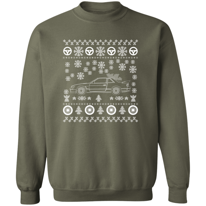 S13 Nissan 240sx Silvia Ugly Christmas Sweater Jumper V2