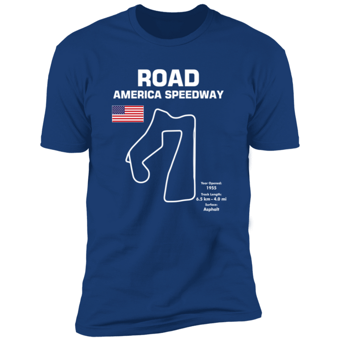 Track Outline Series Road America Speedway T-shirt