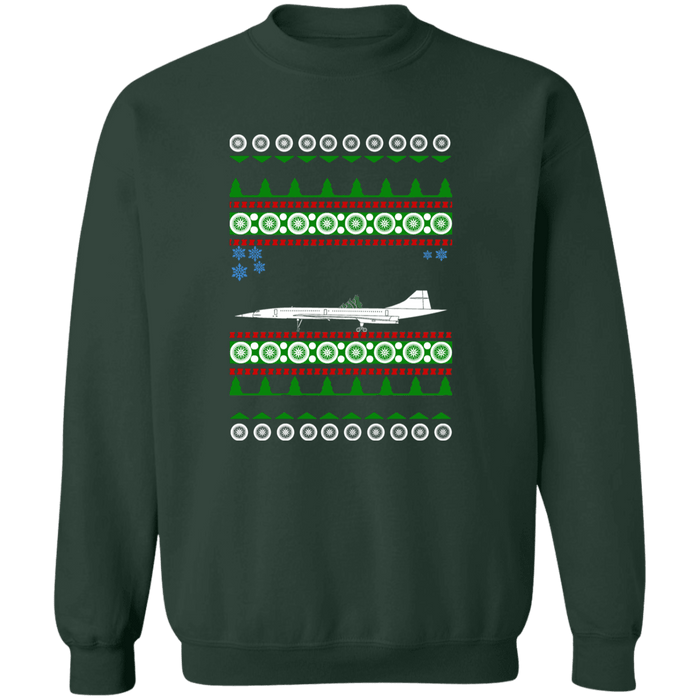 Concorde Airplane Ugly Christmas Sweater Sweatshirt