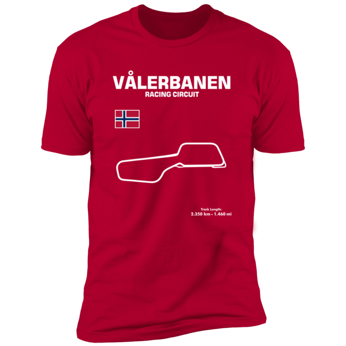 Track Outline Series Valerbanen Racing Circuit T-shirt