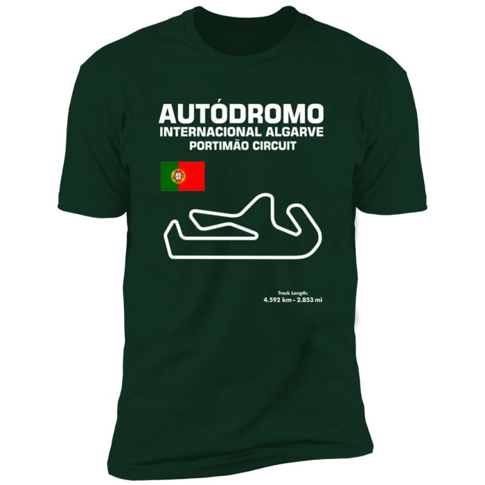 Track Outline Series Autodromo Internacional Algarve Portimao Circuit T-shirt