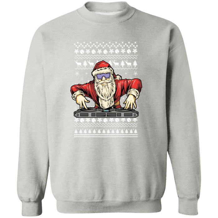 Santa DJ Disc Jockey Ugly Christmas Sweater Sweatshirt