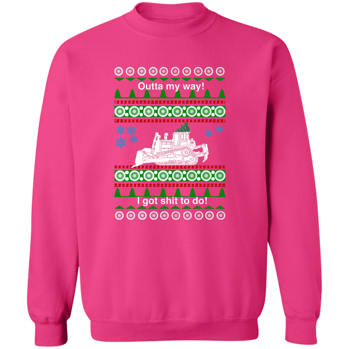 Bulldozer ugly christmas sweater sweatshirt