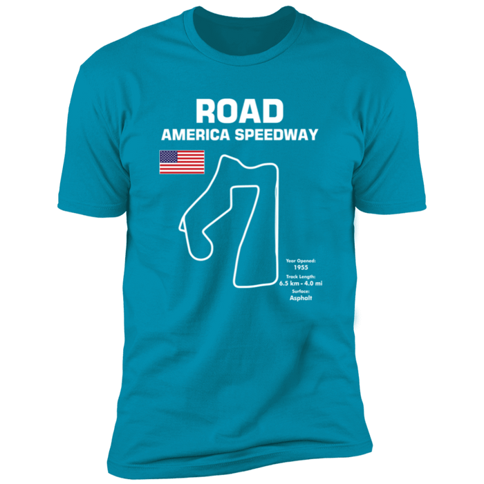 Track Outline Series Road America Speedway T-shirt