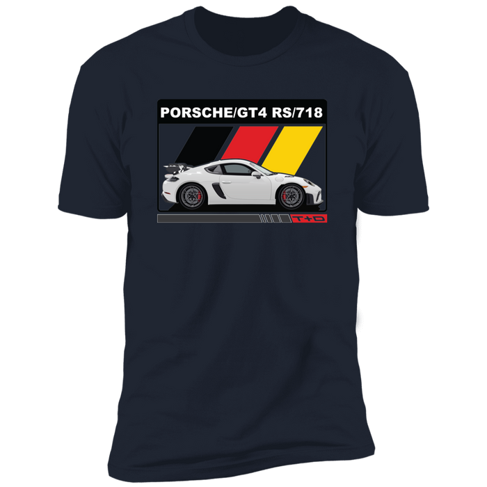 German Car like a 718 GT4 RS German Flag shirt