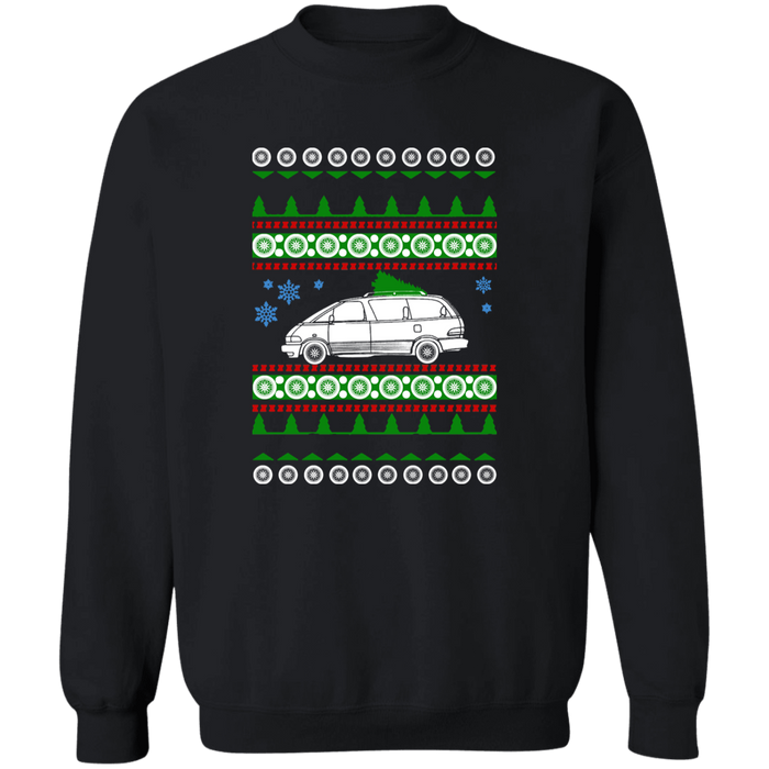 Van like a Toyota Previa Ugly Christmas Sweater Sweatshirt