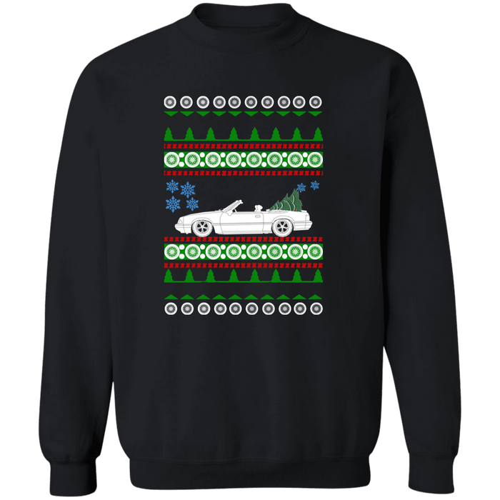 3rd gen Mustang Convertible ugly christmas sweater jumper