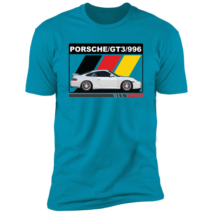 996 GT3 911 Porsche German Flag Stripes T-shirt