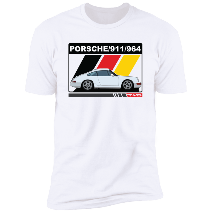 964 911 German Flag Stripes T-shirt