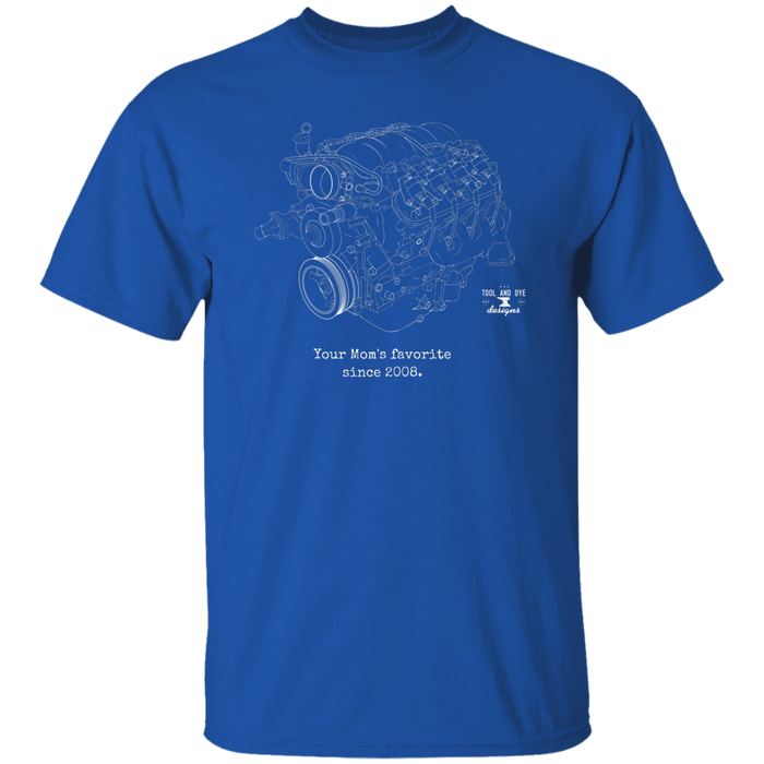 Engine Blueprint Series LS1 LS3 Your Mom's favorite since 2008 t-shirt