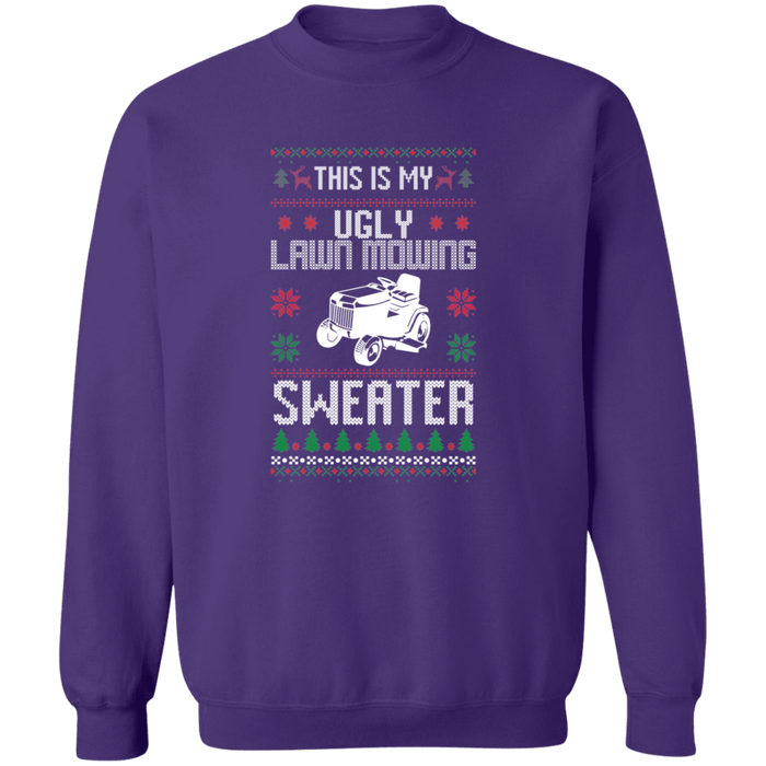 Ugly Lawn Mowing Christmas Sweater Sweatshirt