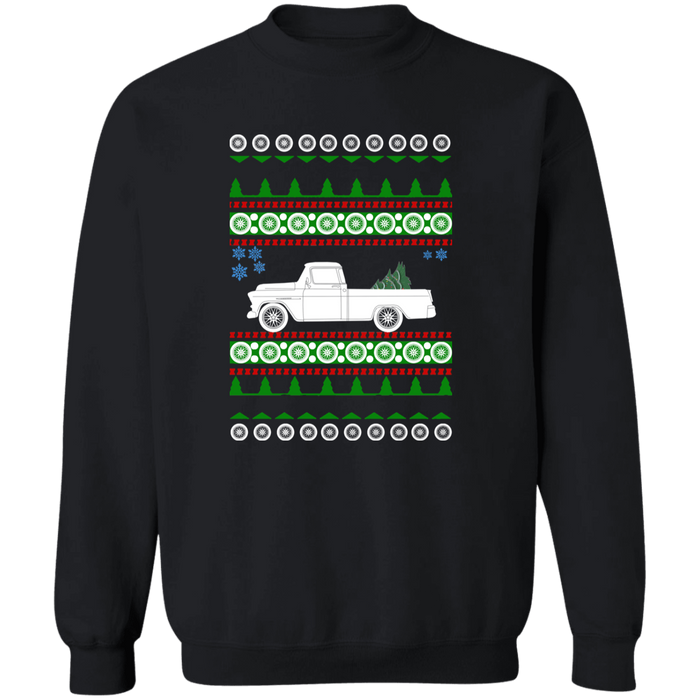 Chevy Truck Cameo 1955-1959 Ugly Christmas Sweater Sweatshirt