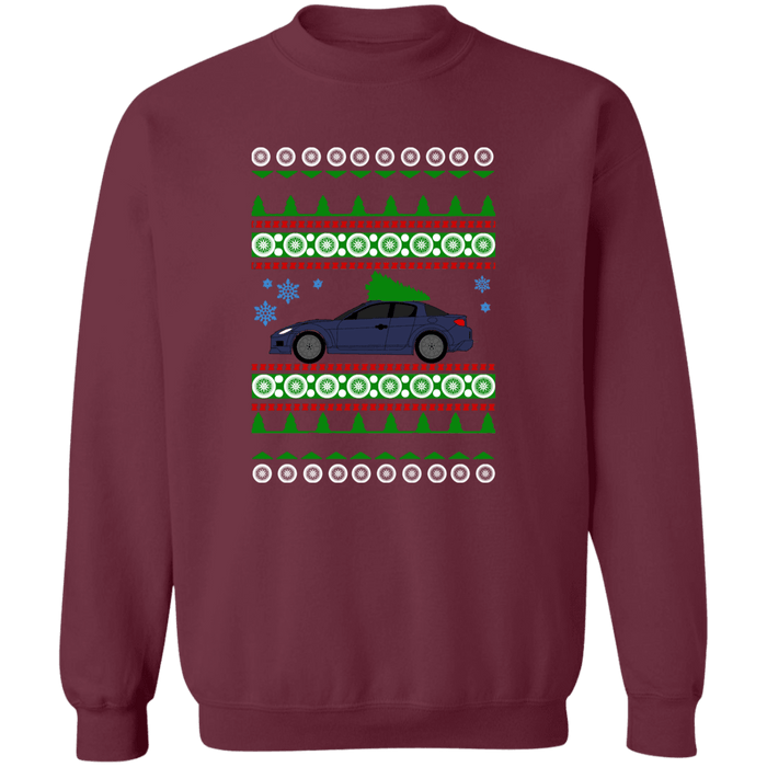 Mazda RX-8 Ugly Christmas Sweater Sweatshirt V2