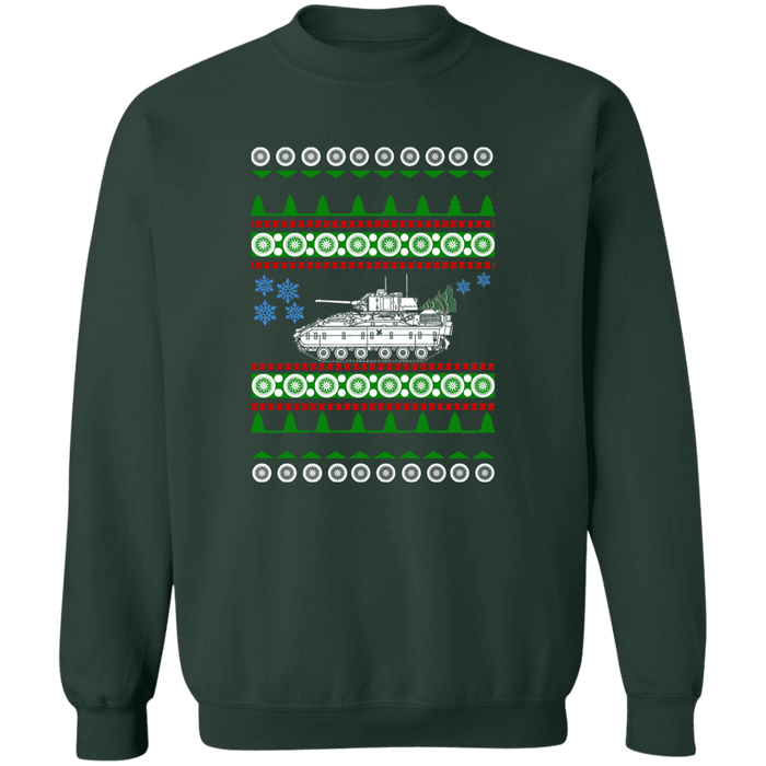 M2 Bradley Tank Ugly Christmas Sweater Sweatshirt