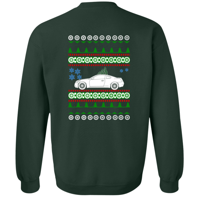 Infiniti Q60 1st gen Ugly Christmas Sweater Sweatshirt Front and Rear print