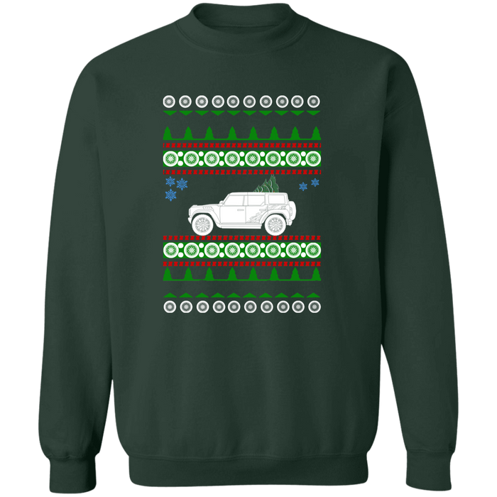 Truck like a Bronco Raptor Ugly Christmas Sweater Jumper