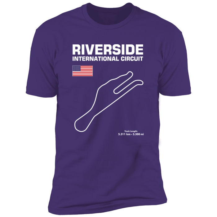 Track Outline Series Riverside International Circuit T-shirt