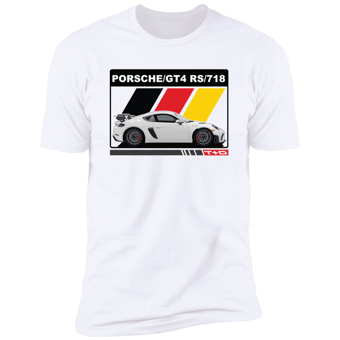 German Car like a 718 GT4 RS German Flag shirt