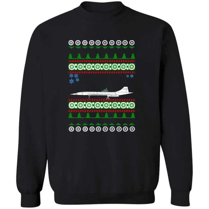 Concorde Airplane Ugly Christmas Sweater Sweatshirt
