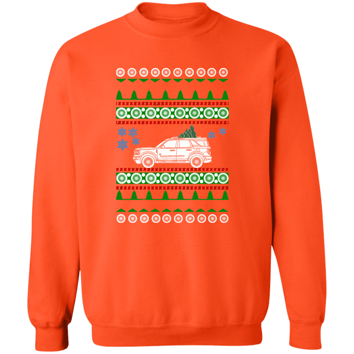 Ford Bronco Sport 4 door Ugly Christmas Sweater Sweatshirt