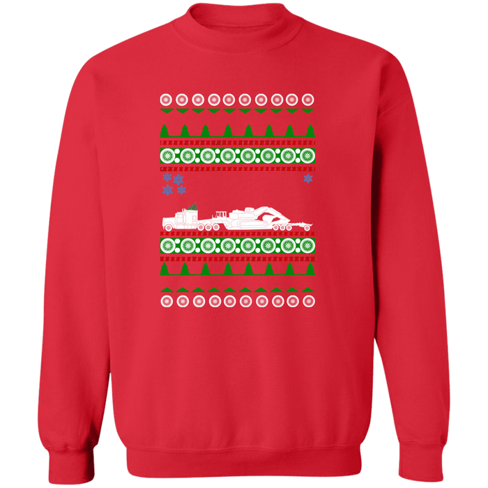 Truck Driver Heavy Equipment Ugly Christmas Sweater Sweatshirt