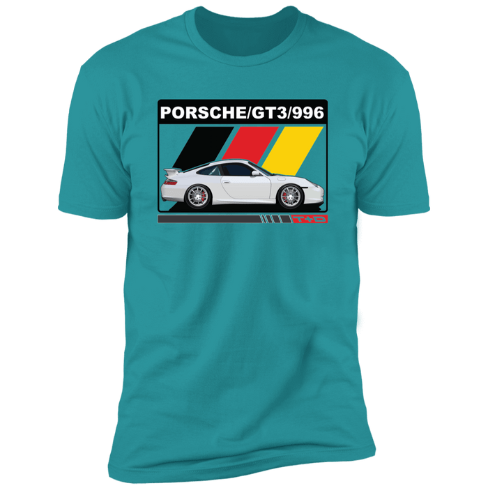 996 GT3 911 Porsche German Flag Stripes T-shirt