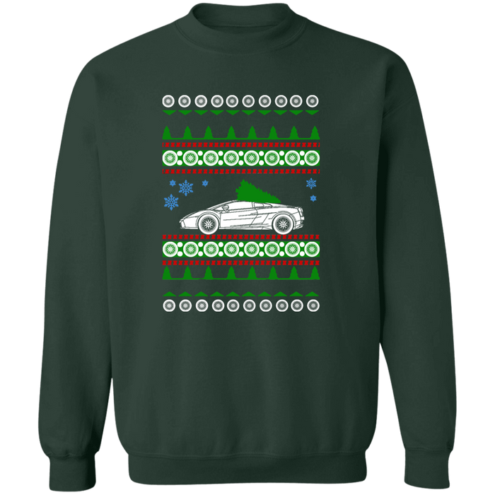 Exotic Car like a Gallardo Ugly Christmas Sweater Sweatshirt