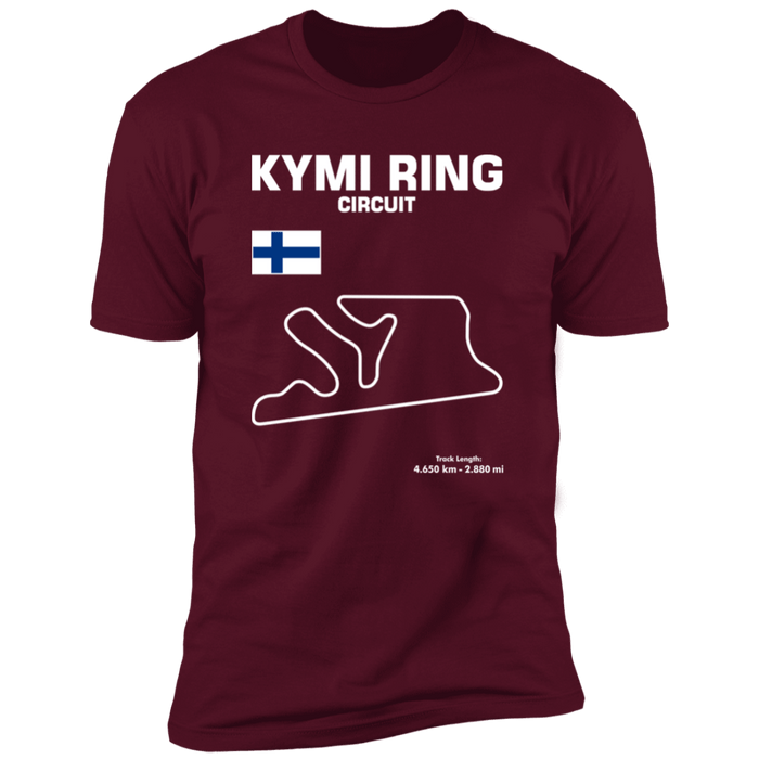 Track Outline Series Kymi Ring Circuit Finland T-shirt