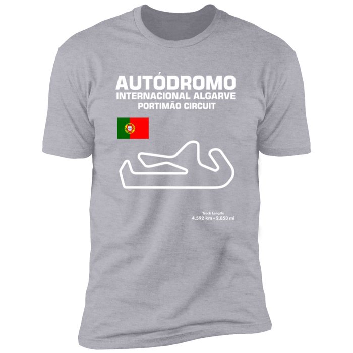 Track Outline Series Autodromo Internacional Algarve Portimao Circuit T-shirt